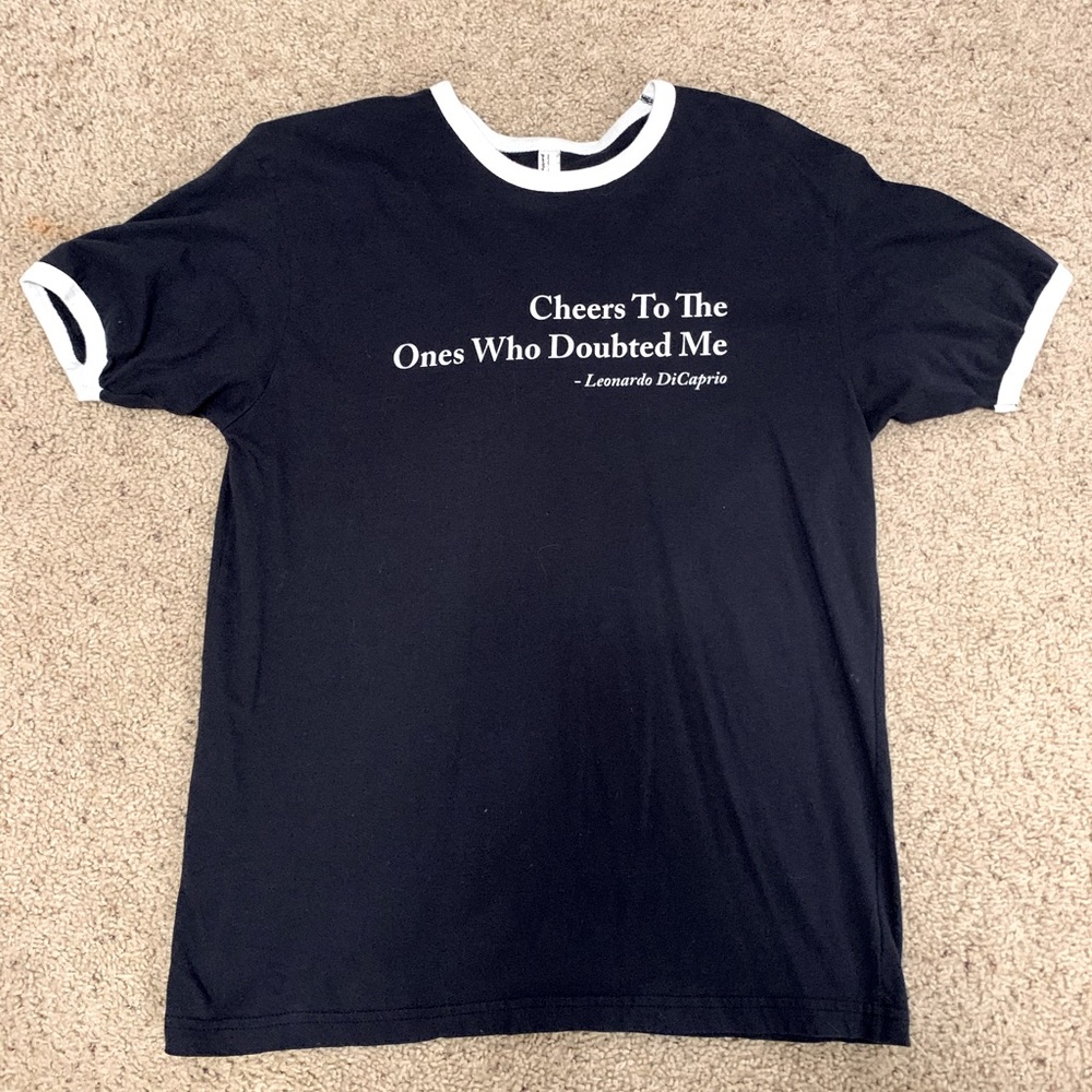Leonardo DiCaprio t-shirt, great condition, barely worn
